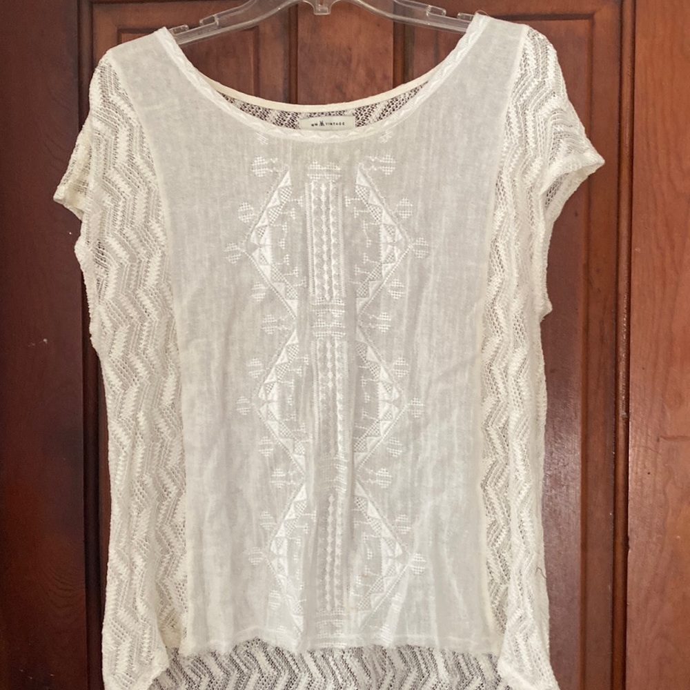 MM Vintage lace hi low top